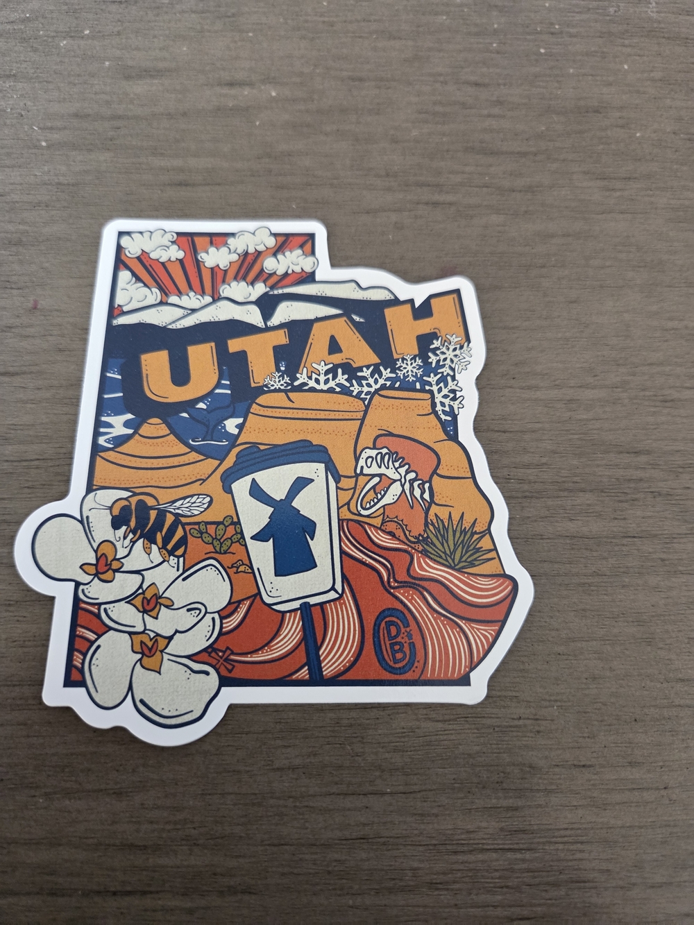DUTCH BROS  2026 UTAH STATE STICKER